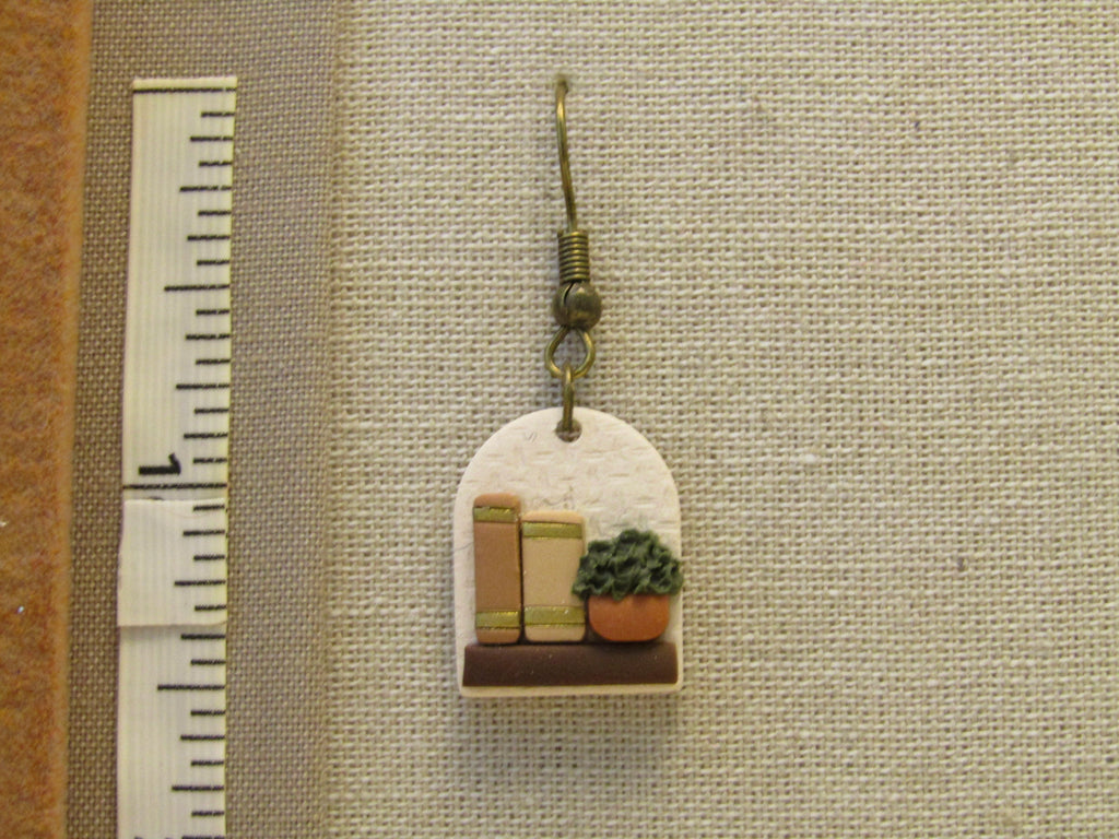 Book Lover Earrings - Neutral Color Palette
