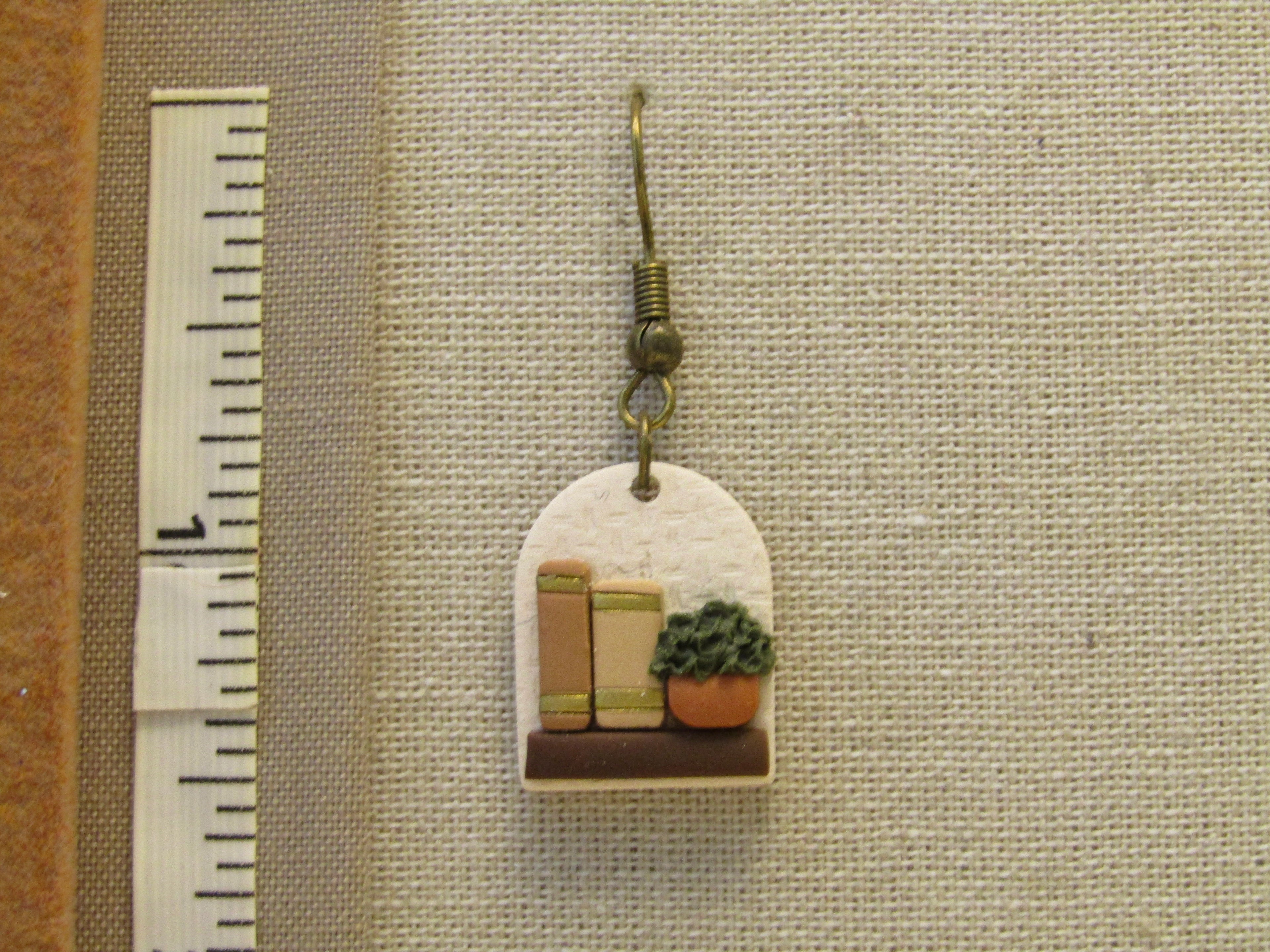 Book Lover Earrings - Neutral Color Palette